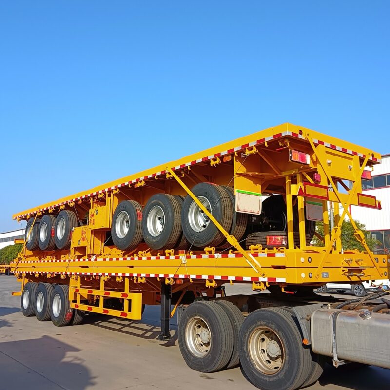 3 axle flat transport semitrailer - Image 2