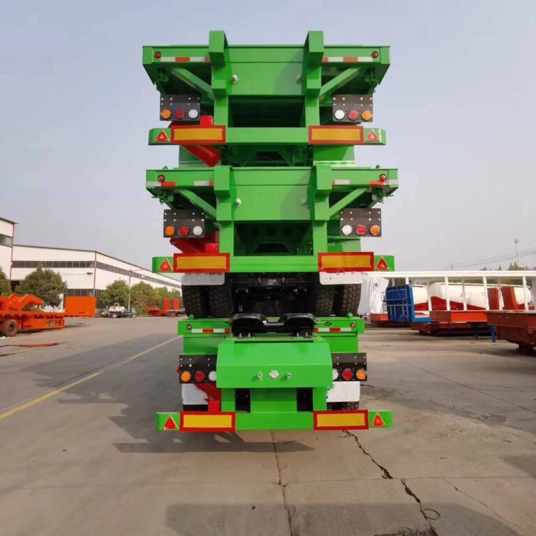 Structural characteristics of flatbed transport semi-trailers