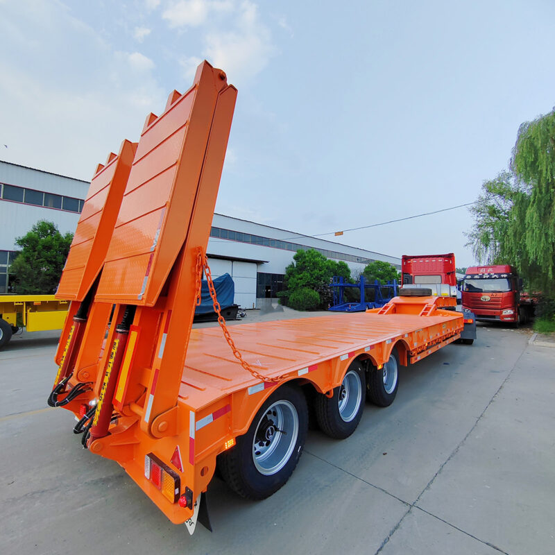 3-axis hydraulic ladder hook machine plate semi-trailer