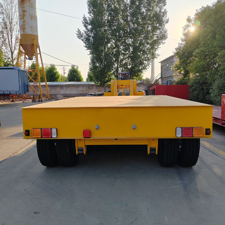 What are the disadvantages of low-bed semi-trailers for heavy cargo transportation