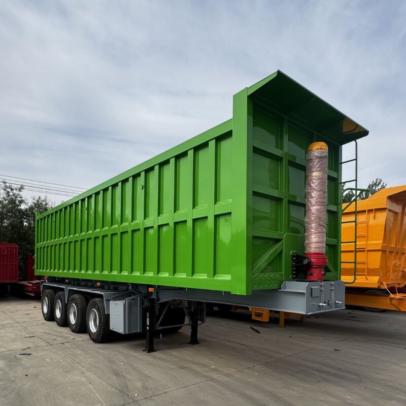 4-axle rear-dump semi-trailer