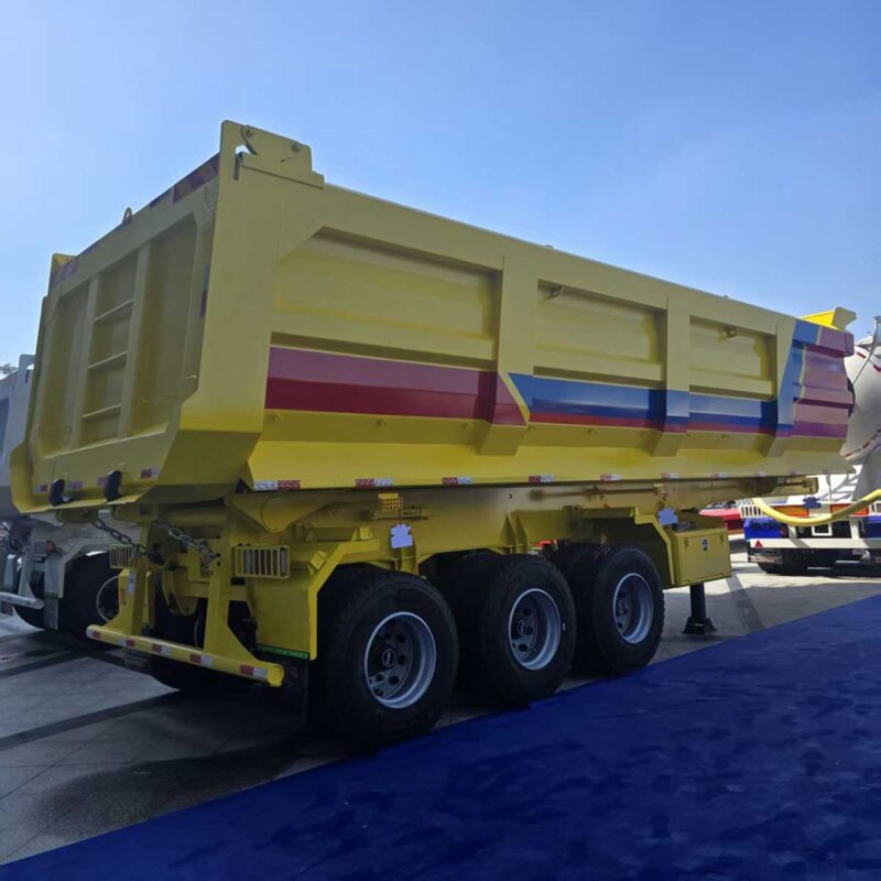 3-Axle U-Type Rear Flip Dump Truck