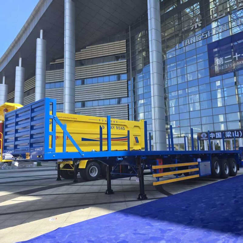 3-Axle Column-Integrated Flat-Front Semi-Trailer