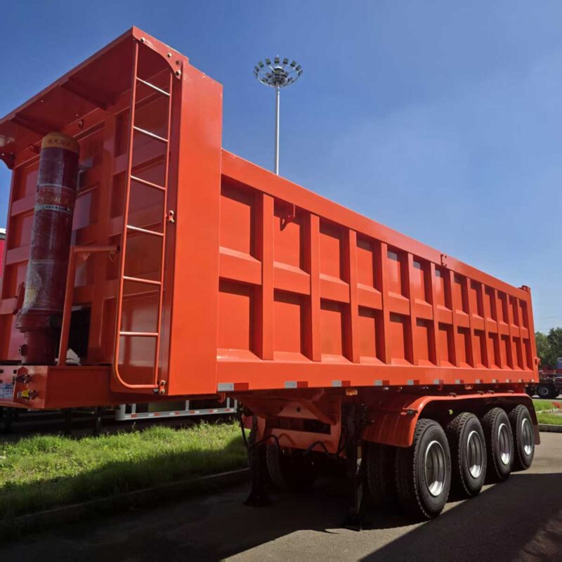 4-axis rear dump truck