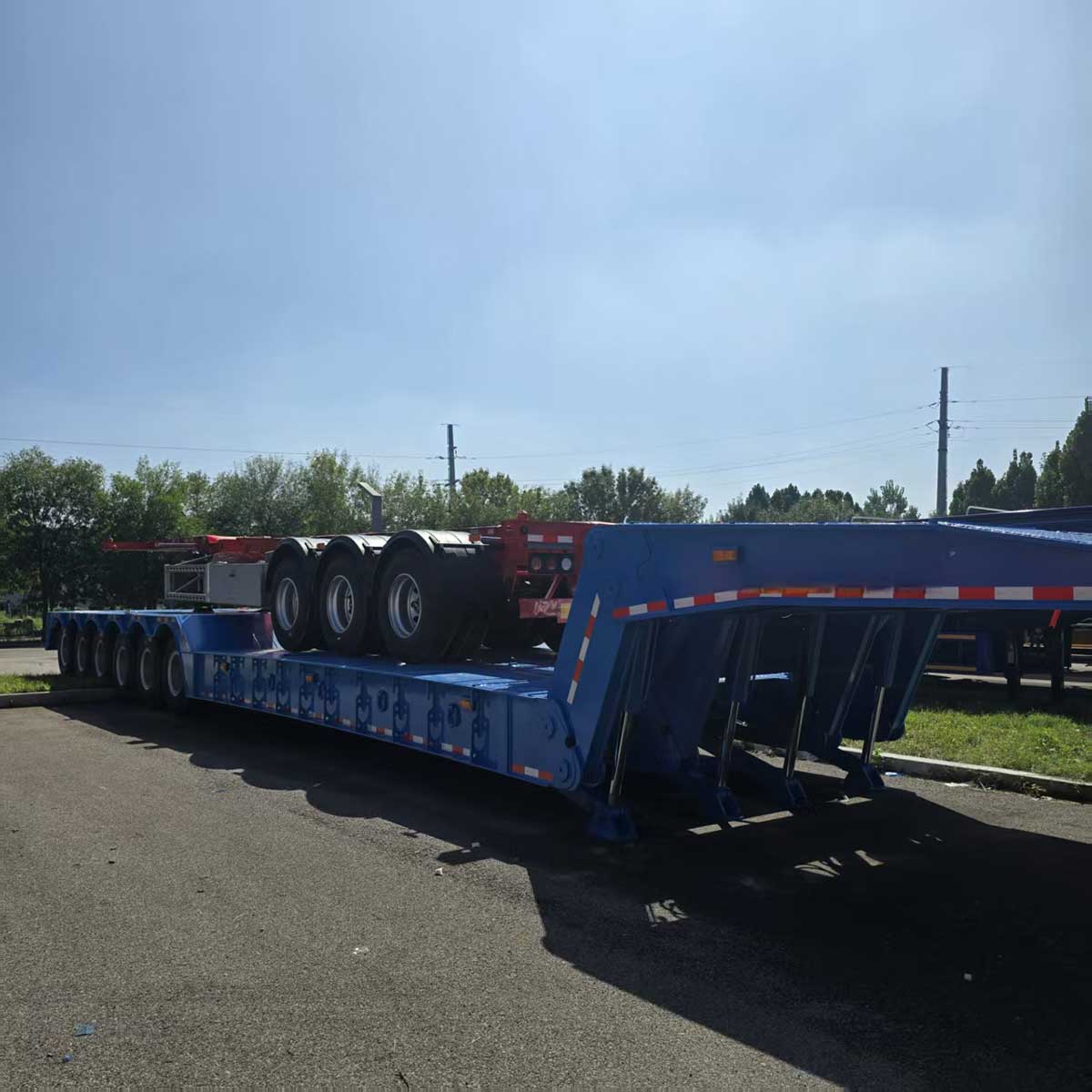 6-axis hydraulic goose head ladder truck