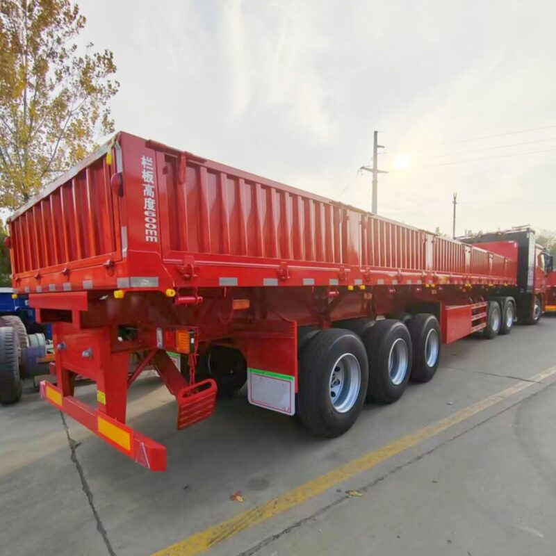 3-axle side-laden semi-trailer