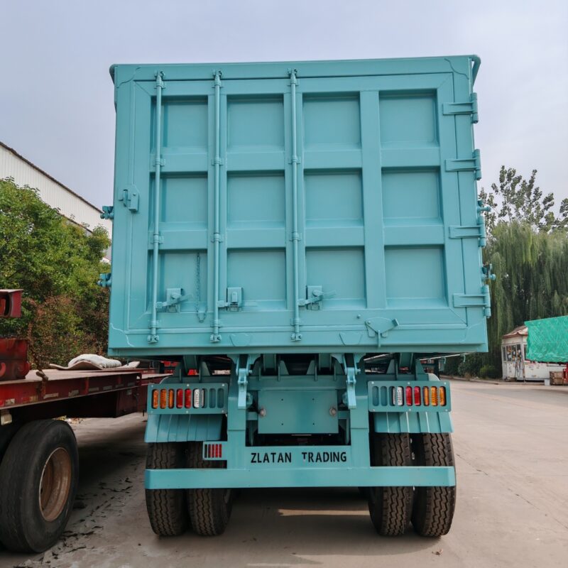 4-axle rear dump semi-trailer