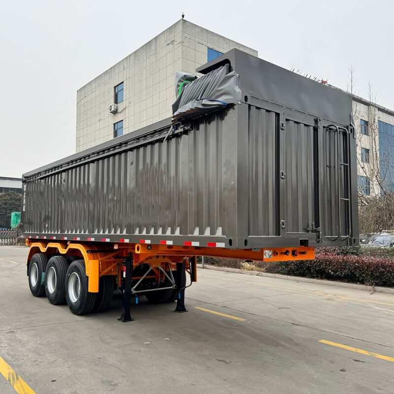 3-axis container frame semi-trailer