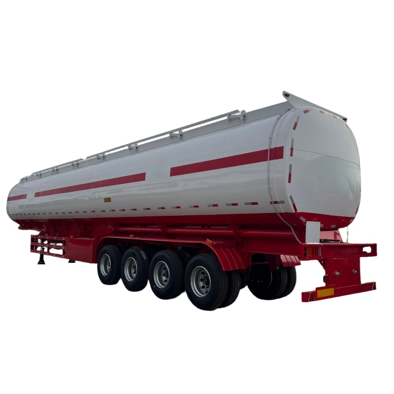 4-axis carbon steel gasoline tank semi-trailer