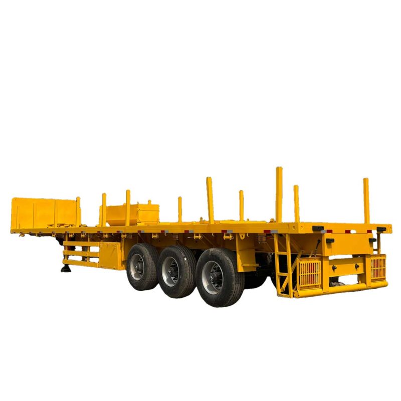 3-axis multifunctional flatbed semi-trailer (with pillar)