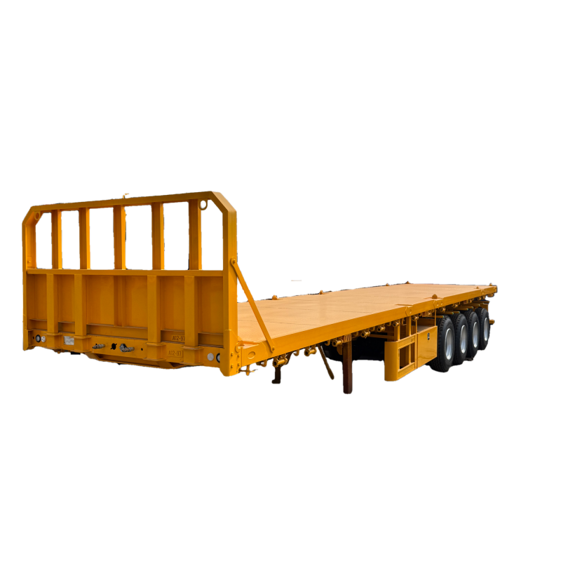 4-axis flatbed semi-trailer