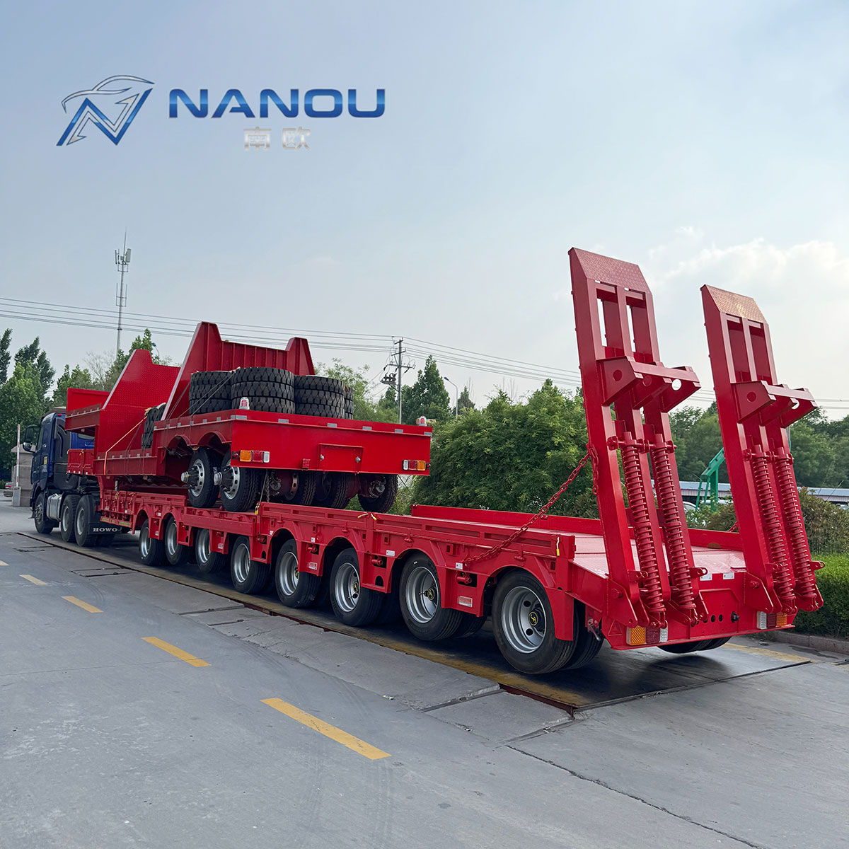 7-axle large transport vehicle