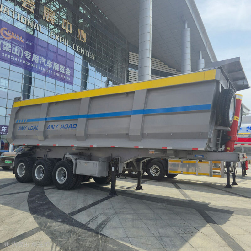 3-axle rear dump semi-trailer