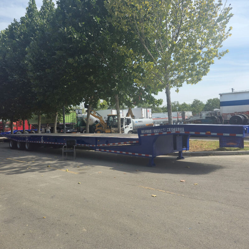 3-axis special transport low flatbed semi-trailer