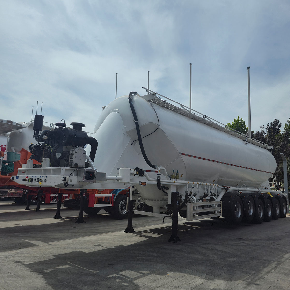 6-axle flour can semi-trailer