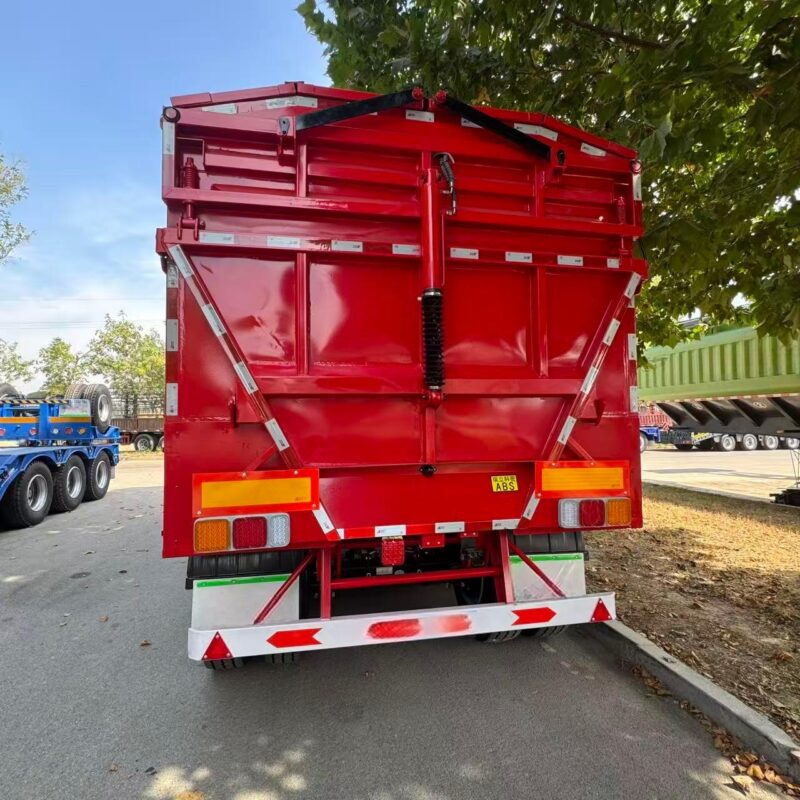 3-axis conveyor belt dump semi-trailer