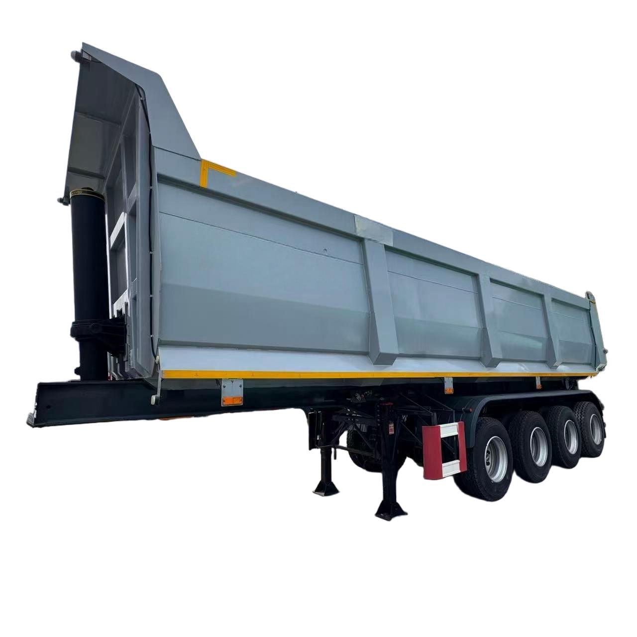 4-axle rear folding semi-trailer